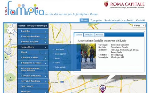 RomaFamiglia.rai.it – il portale di Roma Capitale realizzato attraverso il SIS Mediaera